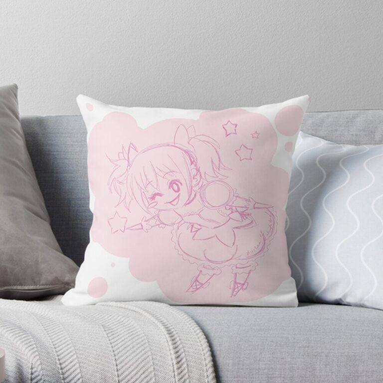 Pink Puella – Madoka Kaname Throw Pillow - Madoka Magica Store