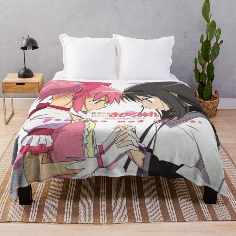 Puella Magi Madoka Magica The Movie Poster Throw Blanket - Madoka Magica Store