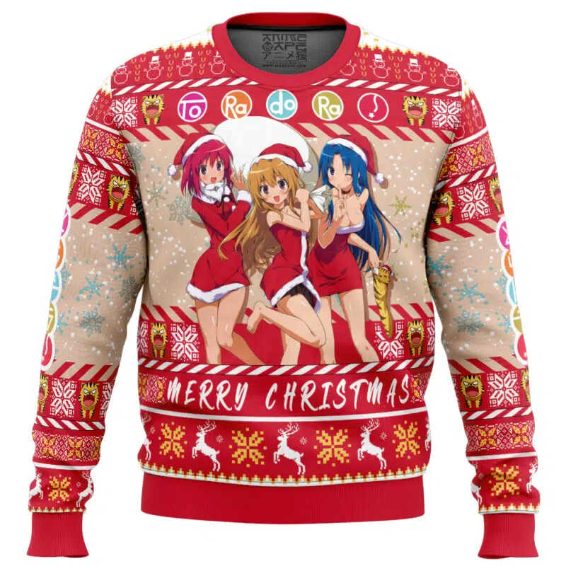 Christmas Girls Toradora! Ugly Christmas Sweater 1